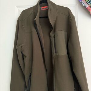 Free Country Olive Bomber Jacket in green. Size xxl